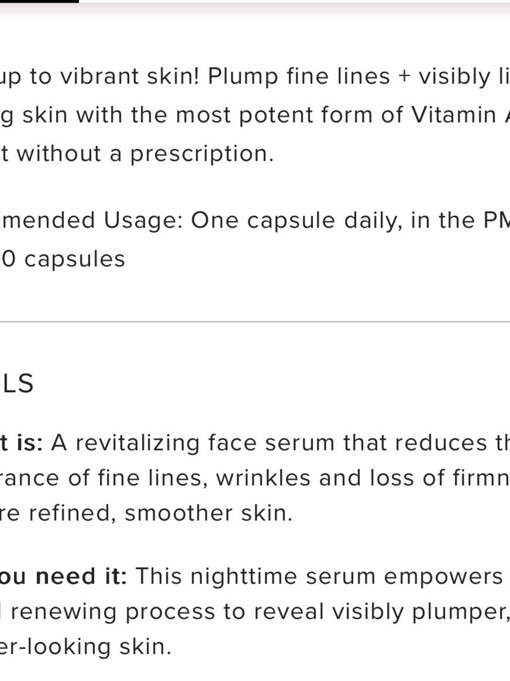 Rodan + Fields REDEFINE Intensive Renewing Serum - Blue Capsules with White Cap - Picture 4 of 4